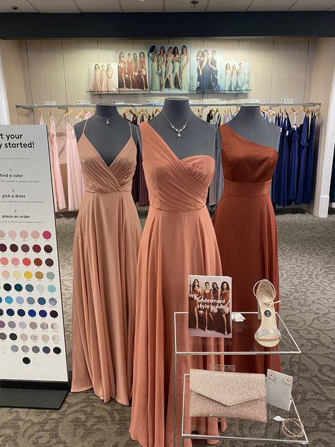 Bridesmaid Dress Color Swatches, Boho Braidmaids Dress, Terracotta And Dessert Rose Wedding, Spice Bridesmaid Dress, Clay Bridesmaid Dresses, Light Terracotta Bridesmaid Dresses, Rust Color Bridesmaid Dresses, Terracotta Dress Bridesmaid, Vestidos Color Cobre