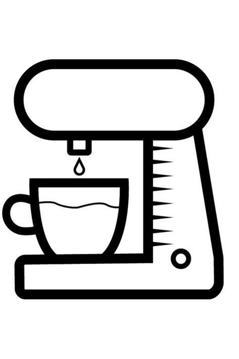 How to Draw a Coffee Maker.  Coloring Pages Coffee Maker for Kids Learn Colors | Painting for Kids and #Drawing for Children & #Coloring for Kids! Coffee Maker Drawing, Coloring Pages Coffee, Drawing For Children, Colors Painting, Colors Tv, Easy Coloring, Easy Coffee, Learn Colors, Easy Coloring Pages