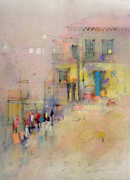 Love this water colour from John Lovett - Watching Sorrento John Salminen Paintings, John Steuart Curry Paintings, John Robinette Art Print, John Lovett, John Salminen Watercolor, John Lovett Watercolor, Newcastle Australia, Watercolor Architecture, Nsw Australia