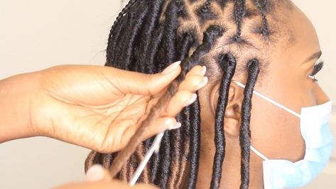 Single Crochet Hairstyle, How To Do Locks Braids, Dreadlock Crochet Hairstyles, How To Crochet Hair Extensions, Individual Crochet Hairstyles, How To Crochet Hair, How To Do Crochet Braids, Braiding Pattern For Crochet Braids, Crochet Hair Patterns