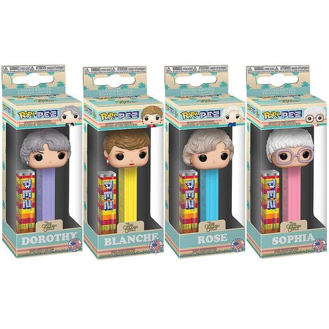 Squad Up With The Golden Girls Pez Dispensers From Funko Golden Girls Merchandise, Golden Girls Gifts, Pez Collection, Proud Wife, The Golden Girls, Pez Dispensers, Stay Golden, Adventures By Disney, Nerd Stuff