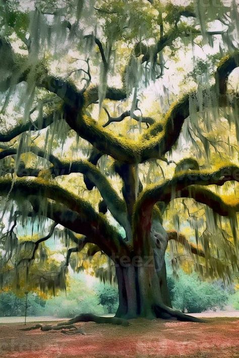 AI Generative Spanish Moss plant tree closeup Spanish Moss Trees, Moss Plant, Vector Frame, Plant Tree, Spanish Moss, Tree Illustration, Watercolor Trees, Beautiful Mess, Beautiful Life