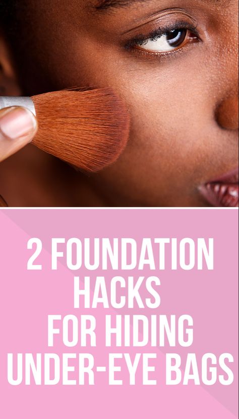 How To Cover Bags Under Eyes, How To Cover Under Eye Bags, How To Hide Under Eye Bags, Depuff Under Eyes, African American Makeup Tutorial, Puffy Eyes Makeup, Broken Eyeshadow, Eye Bags Makeup, Baggy Eyes