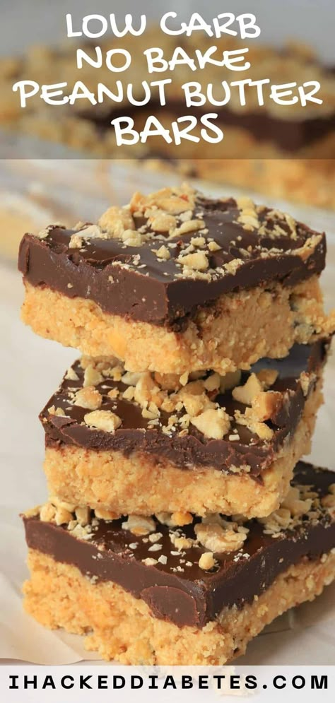 Keto Friendly Treats, Keto Peanut Butter Chocolate Chip Bars, Low Carb Healthy Desserts Easy, Sugar And Carb Free Desserts, Cooking With Peanut Butter, Low Carb Peanut Butter Bars, Chocolate Desserts For Diabetics, No Carb Desserts Easy, Low Carb Munchies