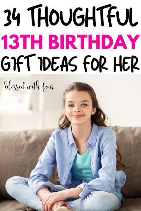 These unique gifts for girls are perfect for my niece for her birthday and Christmas. Can't wait to celebrate with her! Birthday Gift For 13 Year Girl, 13th Birthday Gift Ideas, Birthday Gift Ideas For Her, 13 Year Girl, Unique Gifts For Girls, 13th Birthday Gifts, Birthday Presents For Girls, Present For Her