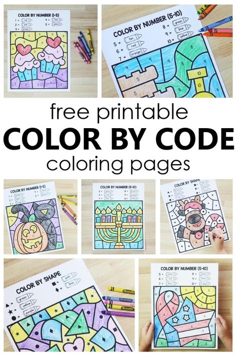 Preschool Theme Activities, Preschool Color Activities, Fnaf Coloring Pages, Math Activities For Kids, Paw Patrol Coloring Pages, Preschool Colors, Kindergarten Printables, Math Coloring, Kindergarten Math Activities