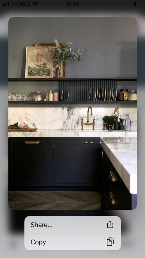 Black Smeg Kitchen, Dark Wall Colours, Black Smeg, White Kitchen Inspiration, Smeg Kitchen, Kitchen Cupboards Paint, Wall Colours, Kitchen Ideas Dark Cabinets Espresso, Dark Cabinets Light Floor