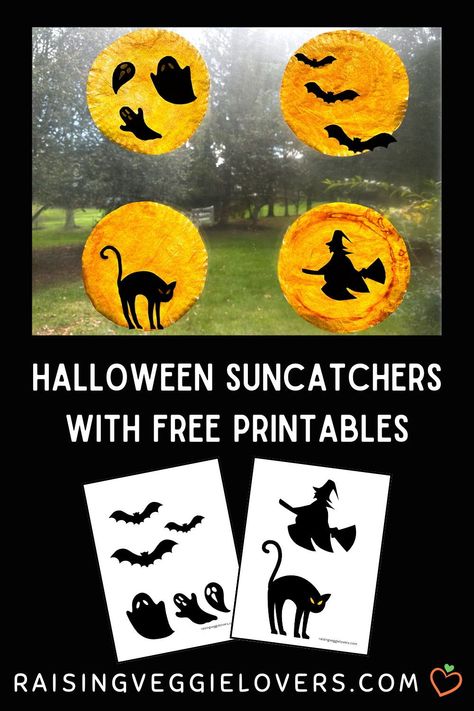 These Halloween suncatchers are perfect for adding a festive touch to your windows, doors, or any sunlit corner of your home. Even better, we’ve included free printable templates to make it easy! #halloween #halloweencraft #kidscraft #suncatcher #coffeefilter #freeprintable #papercraft #artsandcrafts #kidsart Halloween Suncatchers, Fun Halloween Activities, Free Printable Templates, Halloween Templates, Halloween Party Diy, Halloween Crafts For Kids, Kids' Crafts, Printable Templates, Baby Memories