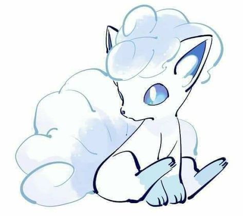 Alolan Vulpix Art, Vulpix Art, Alolan Ninetales, Alolan Vulpix, Pokemon Painting, Pokemon Backgrounds, Pokemon Alola, Pokemon Tattoo, Pokemon Eeveelutions