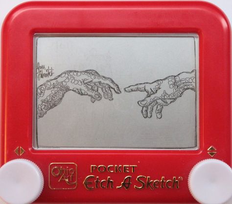 Creation Of Adam Hands, Sketch Aesthetic, Etch A Sketch, My Favourite Subject, Favorite Subject, Human Interaction, Blackberry Phone, Cute Jewelry, Etching