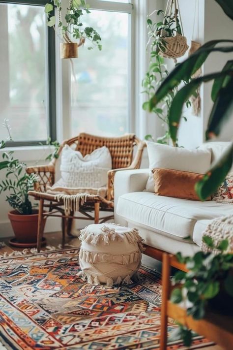 Minimalist Bohemian Living Room, Organized Minimalist, Indian Living Room Decor, Boho Style Interior, Surfboard Coffee Table, Living Room Decor Indian, Indian Living Room, Boho Space, Unique Furniture Pieces