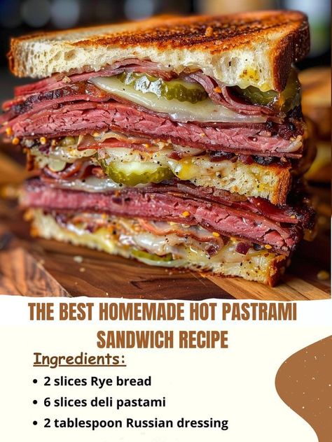 Recipes Own Pro Hot Pastrami Sandwich Recipe, Turkey Pastrami Recipe, Pastrami Recipes, Hot Pastrami Sandwich, Pastrami Sandwich Recipe, Turkey Pastrami, Pastrami On Rye, Pastrami Recipe, Broccoli Slaw Recipes