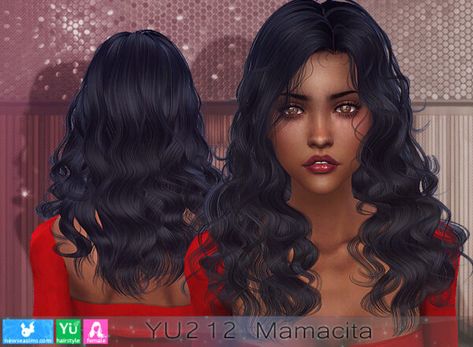 NewSea: YU212 Mamacita Hair for Sims 4 Sims4 Cc Wavy Hair, Newsea Sims 4 Hair, Wavy Sims 4 Hair Cc, Wavy Hair Sims 4, Sims 4 Cc Hair Wavy, Sims 4 Cc Wavy Hair, Sims 4 Wavy Hair Cc, Sims 4 Wavy Hair, Hair For Sims 4