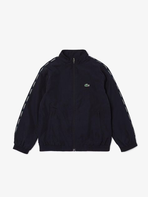 Lacoste boys zip through funnel neck tracksuit - black material content: shell:100% polyester washing instructions: Lacoste Outfit, Lacoste France, Vintage Lacoste, Mens Outdoor Jackets, Nike Tracksuit, Adidas Tracksuit, Lacoste Sport, Lacoste Men, Contemporary Minimalist