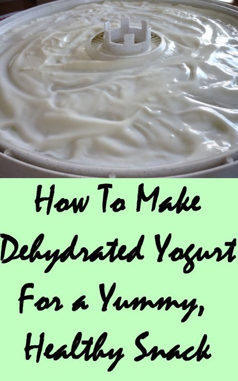 Dehydrating yogurt rolls without compromising nutritional value...