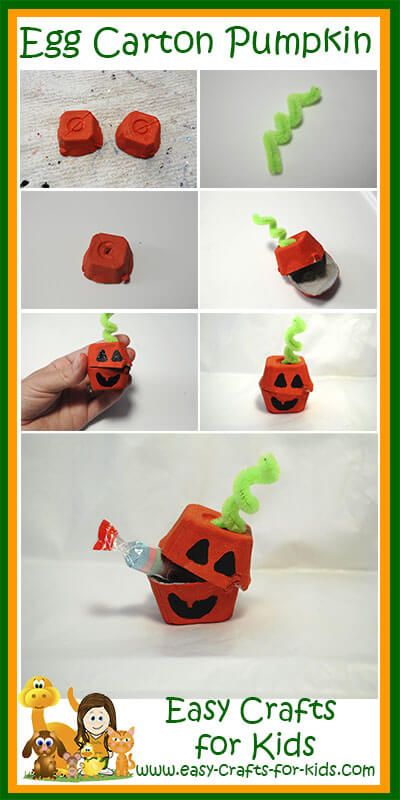 Egg Carton Crafts For Adults, Egg Box Craft, Monster Crafts, Fun Fall Crafts, Egg Carton Crafts, Egg Cartons, Fun Halloween Crafts, Easy Fall Crafts, Pumpkin Treat