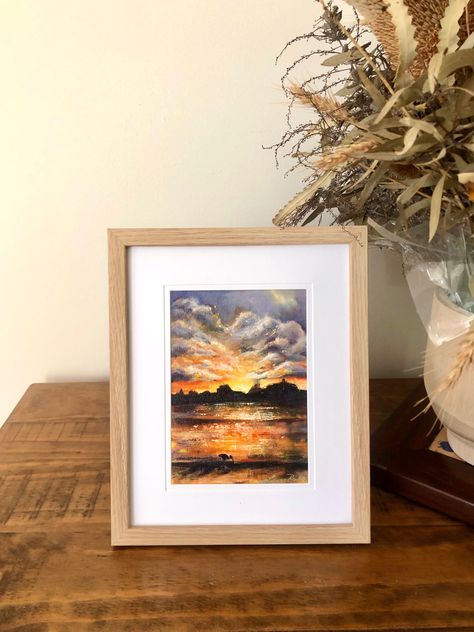 A5 oil painting on canvas. Sunset Oil Painting On Canvas, Painting On Canvas, Canvas Painting, Oil Painting, Paintings, Canvas, Art