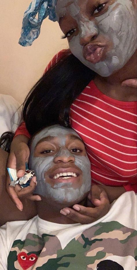 Couple Face Mask, Mask Images, Black Couple, Bae Goals, Cute Face Mask, Black Love Couples, Black Couples Goals, Goals Pictures, Face Mask Design