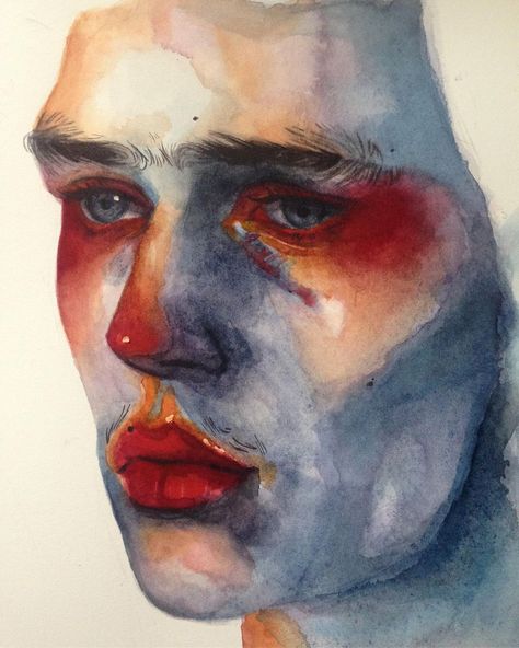 Elena Rossato’s Instagram photo: “Work in progress ! I'm starting school so I won't have as much art to post ,I think I'll post more progress pictures do you have any ideas…” Elena Rossato, Watercolor Art Face, Art Alevel, Starting School, Learn How To Paint, Photo Work, Painting Digital, Progress Pictures, Cyberpunk Art