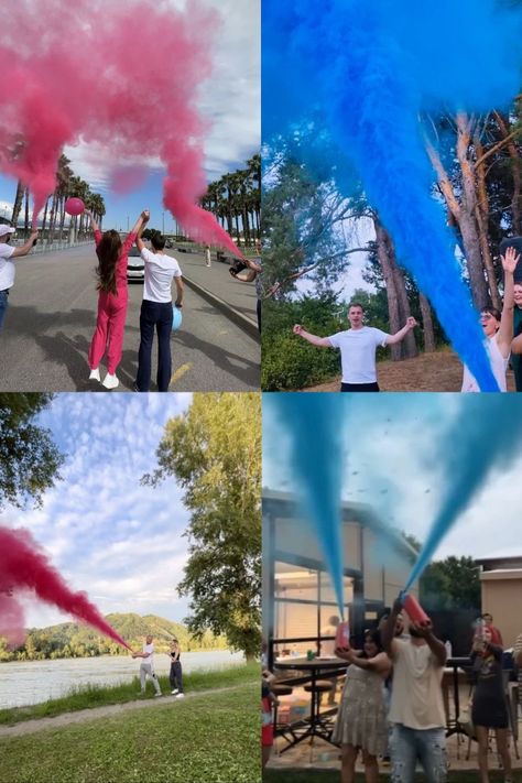 Gender Reveal Powder Cannon, Gender Reveal Powder, Colored Fire, Fire House, Fire Extinguishers, House Fire, Gender Reveal, Chalk, Color