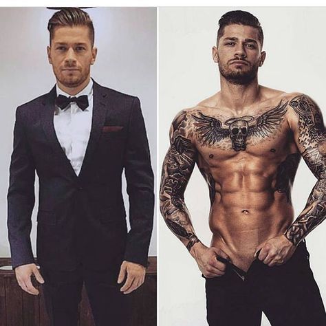 Good morning with @mimathisen Tattooed Men In Suits, Men In Suits, Tattooed Men, Tatted Men, Alt Girls, Girl Silhouette, Book Boyfriends, Inked Girls, Male Models