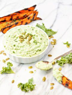 Kale Cilantro Pesto Yogurt Dip Best Greek Yogurt, Summer Appetizer Recipes, Healthy Dip, Summer Appetizers Easy, Greek Yogurt Dips, Pesto Dip, Cilantro Pesto, Grilled Sweet Potatoes, Sweet Potato Wedges