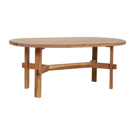 Joss & Main Addy Solid Wood 4 Legs Coffee Table & Reviews | Wayfair Oval Wood Coffee Table, Farmhouse Color, Space Style, Wood Grain Texture, Oval Coffee Tables, Rustic Centerpieces, Coffee Tables For Sale, Solid Wood Coffee Table, Wood Coffee Table