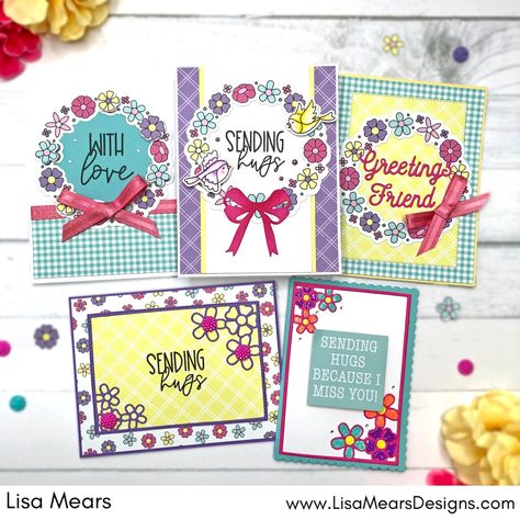 The Stamps of Life February 2024 Clubs – Flower Wreath Wreath Cards, The Stamps Of Life, Life Flower, Stamps Of Life, Creative Scrapbook, Join The Club, Sending Hugs, Large Wreath, 15 Gifts