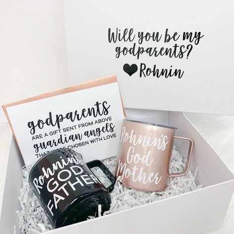 10 Godparent Gift Ideas | Godparent and Godmother Proposal Gifts - Simple & Sentimental Christening Giveaways Souvenirs, Giveaway Ideas Birthday, Christening Giveaways, Baptismal Giveaways, Godparent Request Ideas, Baby Dedication Party, Baby Birthday Party Theme, Godson Gifts, Godfather Gifts