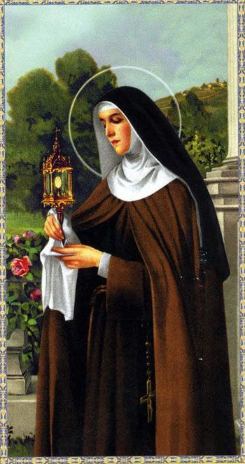 Encontre as imagens, ícones, fotos, pinturas dos santos que você está procurando no NS Buscar, a galeria dos santos Carmelite Saints, Saint Costume, St Clare, Santi Cattolici, St Claire, Religious Pictures, Blessed Mother Mary, San Francesco, Catholic Prayers