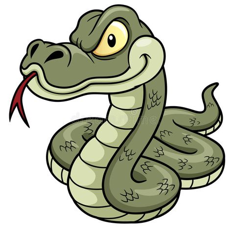 Cartoon Snake. Vector Illustration of Cartoon Snake , #sponsored, #Snake, #Cartoon, #Illustration, #Vector #ad Snake Cartoon, Cartoon Snake, Scary Snakes, Snake Drawing, Cartoon Crazy, Scary Animals, Graffiti Doodles, Snake Art, Cartoon Cartoon