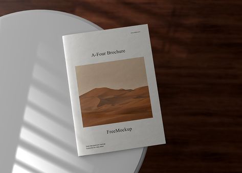 Free A4 Brochure PSD Mockup | Free Mockup PSD | Pixpine Packaging Design Mockup, Box Mockup Free, Brochure Mockup Free, Mockup Tutorial, 3d Packaging, T Shirt Packaging, Brochure Psd, Brochure Cover Design, Magazine Titles