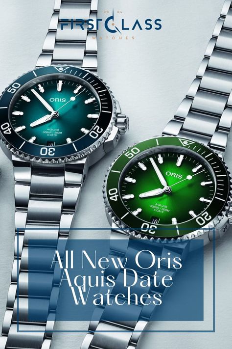 Oris have launched all new Oris Aquis Date watches in time for the brighter summer months. Oris Aquis Date, Oris Aquis, Watch New, New Month, Summer Months, First Class, In Time, Rolex, The Beach