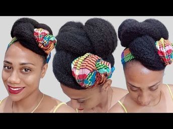 Natural Wedding Hairstyles, Natural Hair Bun Styles, Hair 2022, Natural Hair Tutorials, Natural Hairstyle, Natural Hair Care Tips, Bun Styles, Pelo Afro, Natural Hair Updo