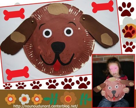 Paper Plate Art, Puppy Crafts, Paper Plate Animals, Puppet Crafts, Daycare Activities, Preschool Art Activities, Animal Crafts For Kids, Paper Plate Crafts, Toddler Play