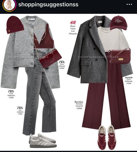 Snowy Day Work Outfit, Burgundy Outfits, Airplane Outfits, Best Winter Outfits, Fall Winter Fashion, Stylish Winter Outfits, Hijabi Outfits Casual, Everyday Fashion Outfits, Woman Suit Fashion