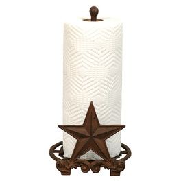 Cast Iron Star Paper Towel Holder Western Home Decor Kitchen, Vintage Western Home, Rustic Paper Towel Holders, Primitive Bathroom Decor, Cabin Kitchen Decor, Western Kitchen Decor, Primitive Bathroom, Paper Towel Holders, Primitive Bathrooms