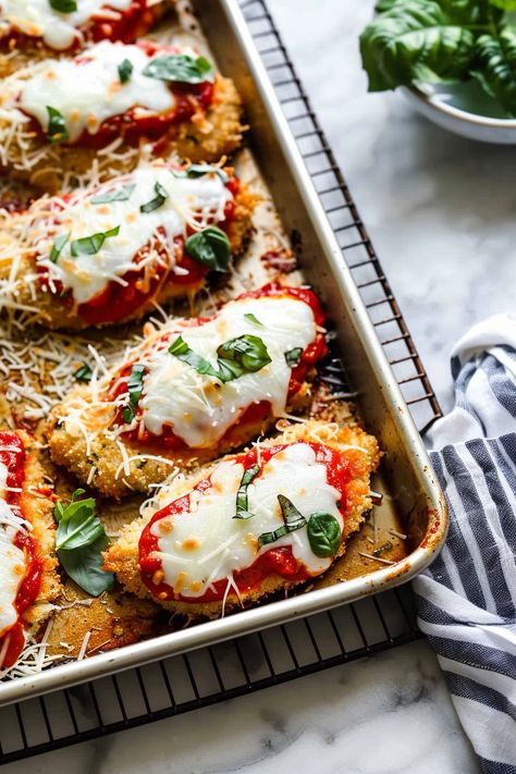 Oven Baked Chicken Parmesan Chicken Parmesan Recipe Oven Baked, Chicken Parmesan For A Crowd, Italian Chicken Recipes Oven, Oven Baked Chicken Parm, Chicken Parmesan Recipe Easy Baked, Chicken Parmesan Recipe Oven, Baked Chicken Parmigiana, Chicken Parm Healthy Baked, Baked Chicken Parmesan Recipe No Breading