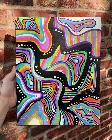 Creating is hope 11”x14” acrylic on canvas 💗 Groovy Paintings Ideas, Groovy Paintings, Paintings Ideas, Art Patterns, Acrylic On Canvas, Pattern Art, Paintings, Canvas, Pattern