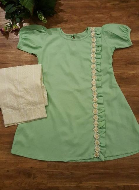 Baby Frocks Designs Cotton, Baby Frock Design, Cotton Frocks For Kids, New Frock, Frock Designs, Girls Dresses Sewing