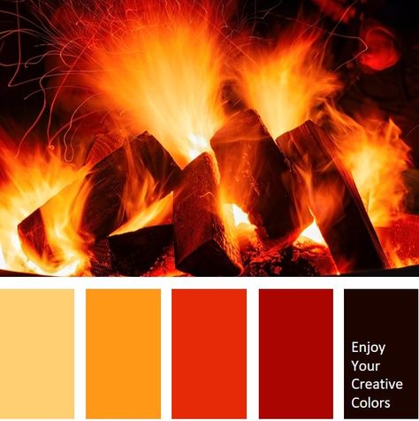 Hair Color Tips, Hot Color Palette, Color Tips, Create Color Palette, Orange Color Palettes, Red Shades, Red Colour Palette, Design Seeds, Color Cafe