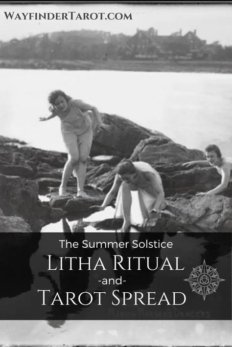 Litha, the Summer Solstice - Wayfinder Tarot Litha Tarot Spread, Summer Solstice Ritual Pagan, Lughnasadh Tarot Spread, Summer Solstice Point, Summer Solstice Tarot Reading, Litha Ritual, Midsummer Festival, Winter Solstice Rituals, Making Medicine