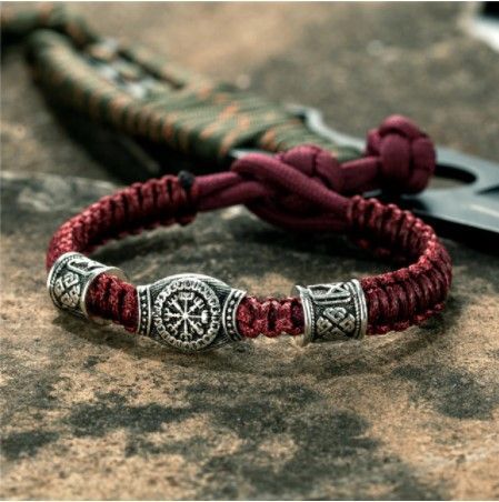 Norse Viking Adjustable Bracelet Viking Women, Viking Culture, Viking Bracelet, Norse Vikings, Viking Style, Viking Jewelry, Adjustable Bracelet, Rope Bracelet, Mens Bracelet