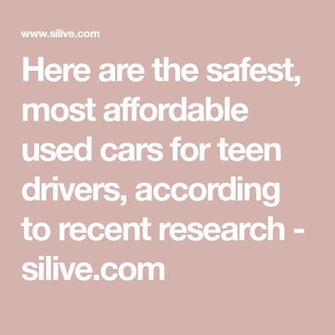 Here are the safest, most affordable used cars for teen drivers, according to recent research - silive.com Affordable Cars For Teens, Best Cars For Teens, Bmw 3 Series Sedan, Toyota Corolla Hatchback, Car For Teens, Camry 2012, Corolla Hatchback, Large Suv, Teen Driver