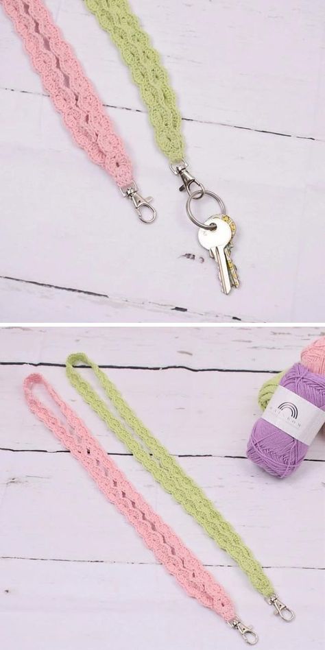 Stylish Crochet Fashion Accessories Crochet Strap Pattern Free, Crochet Wristlet Pattern Free, Crochet Wristlet Keychain Pattern Free, Crochet Keychain Wristlet, Crochet Wristlet Keychain, Lanyard Crochet, Crochet Wristlet, Crochet Lanyard, Crochet Strap