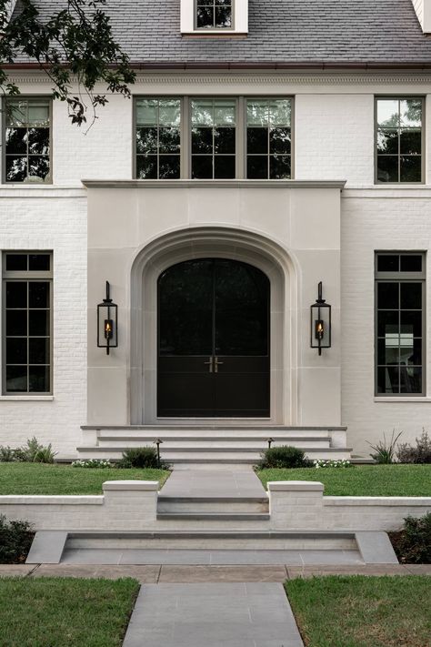 Exterior Inspiration From The Studio McGee Archives - Studio McGee Mcgee House Exterior, Pale Oak Exterior House Color, Studio Mcgee House Exterior, Studio Mcgee Exterior, Studio Mcgee House, Neoclassic Exterior, Mcgee House, Best Exterior Paint Colors, Belgian House