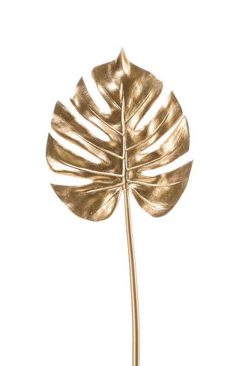 Diy Gold Decor, Gold Leaf Decor, Tropical Glam, Leaves Decor, Diy Gold, Gold Diy, 2022 Trends, Gold Leaves, Gold Decor