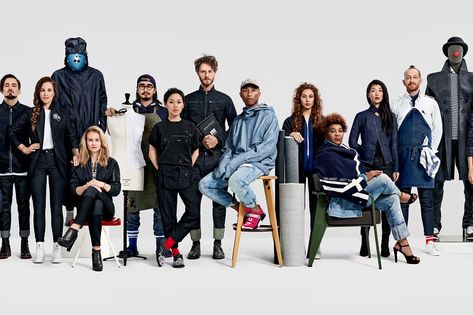 G-STAR RAW Fall Winter 2016 Campaign Featuring Pharrell Williams | Hypebeast Creative Group Photoshoot Ideas, Large Group Posing, Agency Photoshoot, Large Group Photography, Raw Fashion, Band Shoot, Large Group Photos, Team Photoshoot, Group Pose