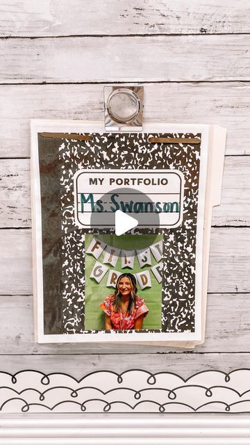 Lauren 👋🏽 LoLo Loves Learning on Instagram: "How I’m displaying student work this year! 🫶🏼⭐️Save this for later! 🤍🤍 details below ⬇️⬇️⬇️

Idea and cover from @happilyeverelementary 🤩🤩

I bought from TPT and printed the portfolio cover from @happilyeverelementary 

I wrote each child’s name on the cover and took a picture of them on the first day of school for it 🤩

I then laminated each cover so it’s nice and thick. I bought file folders with top fasteners and cut them in half so each students portfolio gets one half! 

I lined up the portfolio cover to the fasteners and hole punched it. Now throughout the year I can easily hole punch work and display it! 

Also love how it will show students progress throughout the year!! 🫶🏼🤩🤍⭐️" Portfolio Ideas For Students, Portfolio For School, Student Portfolios, Portfolio Covers, File Folders, One Half, Student Work, Hole Punch, First Day Of School