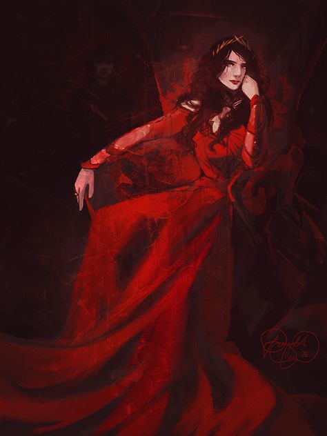 The Lost Queen by LadyEru on DeviantArt After The Fall, Fantasy Magic, Queen Art, Red Queen, Oh Well, Arte Fantasy, Fantasy Inspiration, Book Inspiration, The Villain